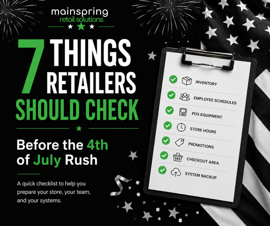 4th of July retail checklist
